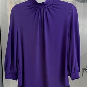 New York & Company Vibrant Purple Blouse